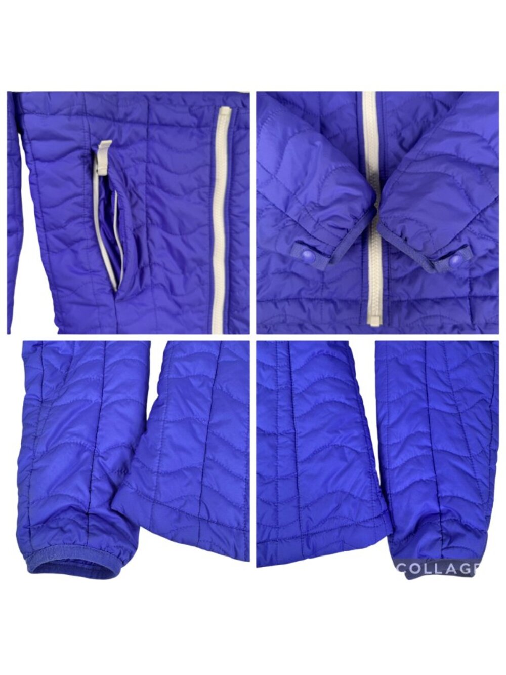 The North Face TNF Womens Quilted Jacket Purple XS Nylon Lightweight Full Zip - Picture 4 of 16